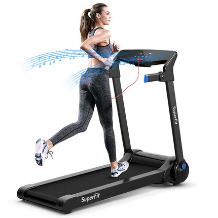 3HP Electric Folding Treadmill with Bluetooth Speaker