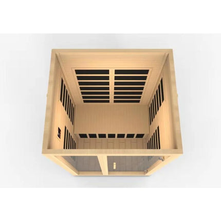 Dynamic Santiago 2-Person Low EMF (Under 8MG) FAR Infrared Sauna (Canadian Hemlock)