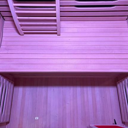 Blisspod | Milano | Full Spectrum Sauna | Canadian Hemlock Wood | Ultra Low EMF | 5 Far Infrared & 1 Red Glass Heater | Chromotherapy | Upto 2 Person