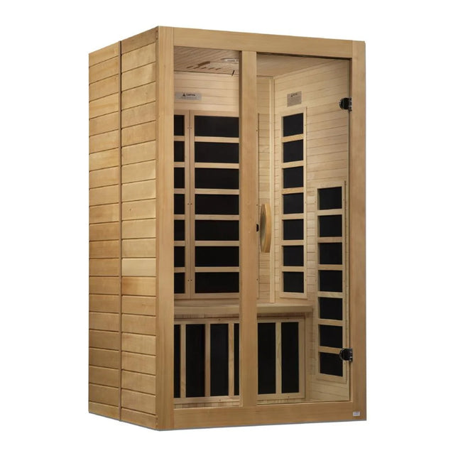 Dynamic Santiago 2-Person Low EMF (Under 8MG) FAR Infrared Sauna (Canadian Hemlock)