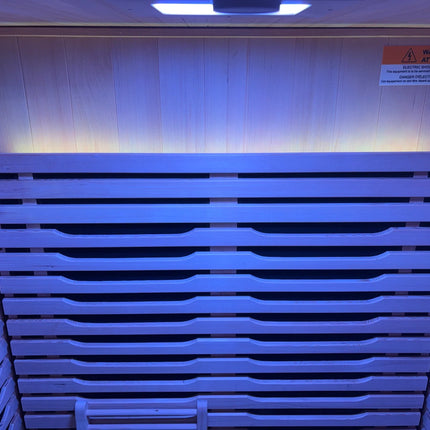 Blisspod | Milano | Full Spectrum Sauna | Canadian Hemlock Wood | Ultra Low EMF | 5 Far Infrared & 1 Red Glass Heater | Chromotherapy | Upto 2 Person