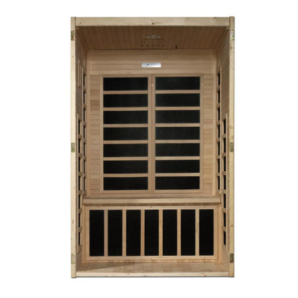 Dynamic Santiago 2-Person Low EMF (Under 8MG) FAR Infrared Sauna (Canadian Hemlock)