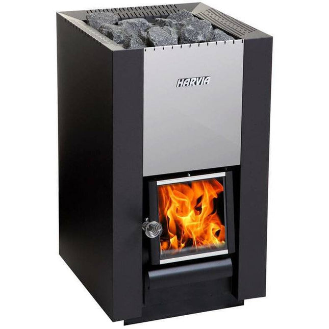 Harvia Linear 16 WK160C Wood Burning Sauna Stove - Finnish Sauna Builders