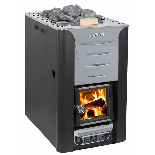Harvia Pro 20 ES Wood Burning Sauna Stove with Water Tank