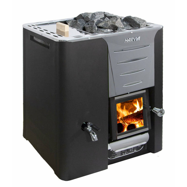 Harvia Pro 20 LS Wood Burning Sauna Stove with Water Tank