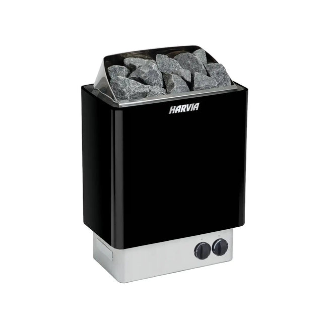 Harvia KIP80B Stainless Steel 8KW Sauna Heater with built-in control - Finnish Sauna Builders