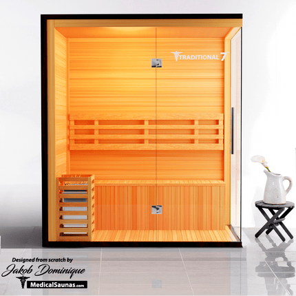 3 Person Home Steam Sauna | Traditional 7™