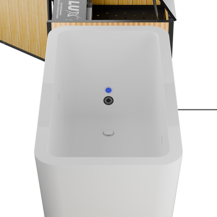 RevX Acrylic X Tub Cold Plunge + LUX High Performance Chiller and Filtration System